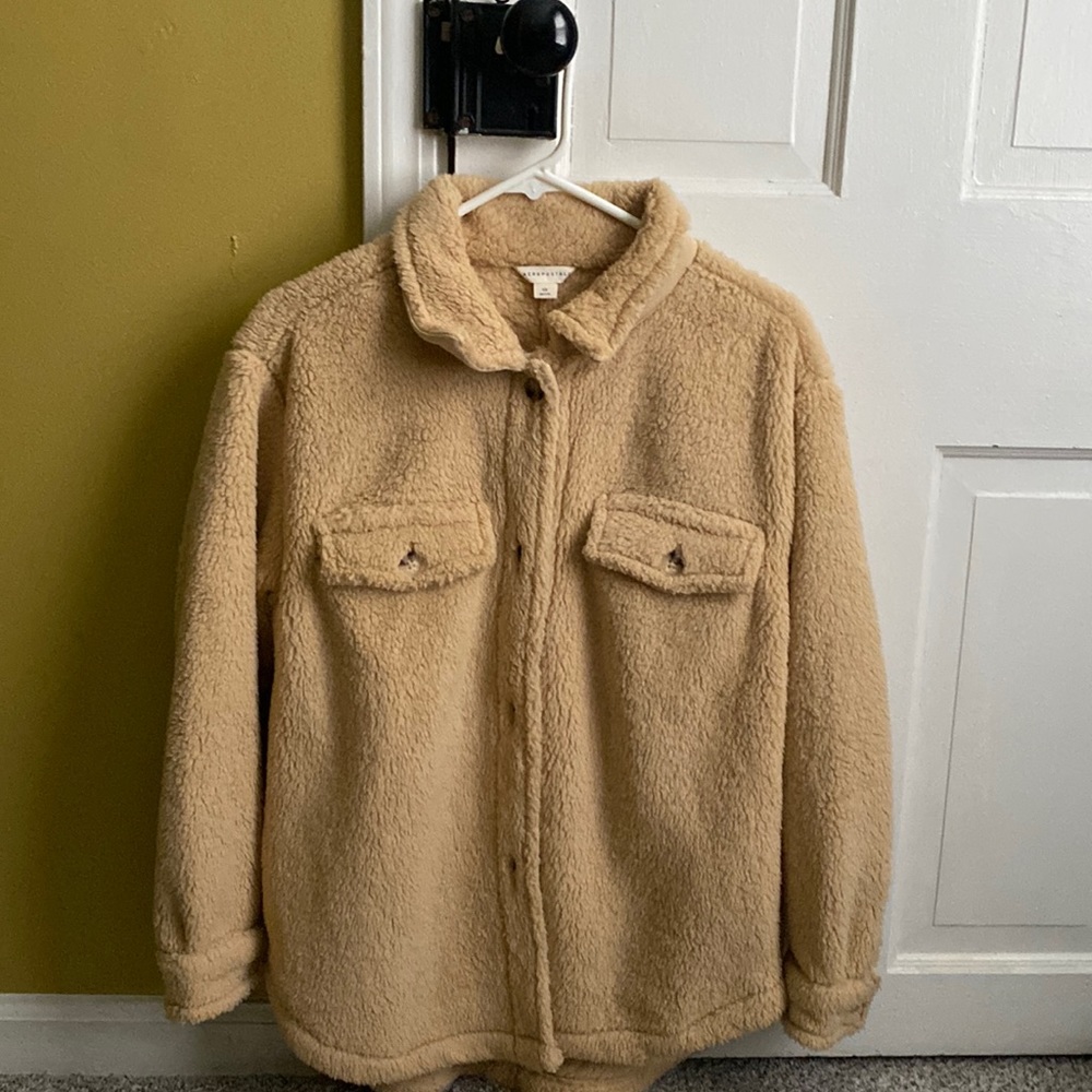 Furry shacket